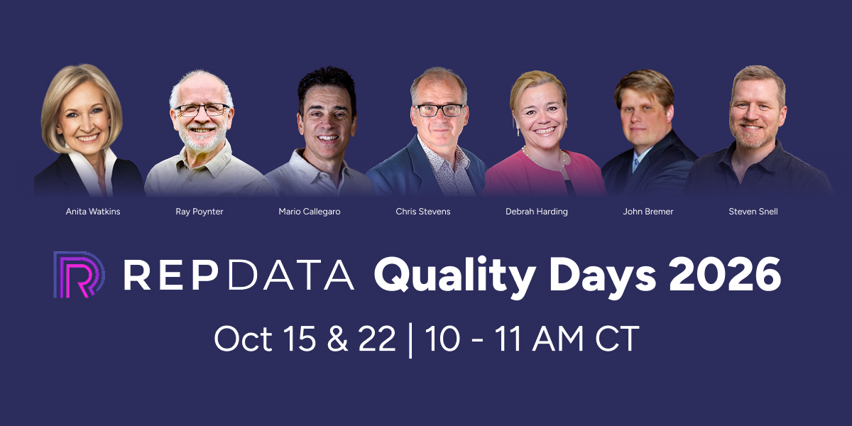 Rep Data Quality Days 2026: Day 1 video preview